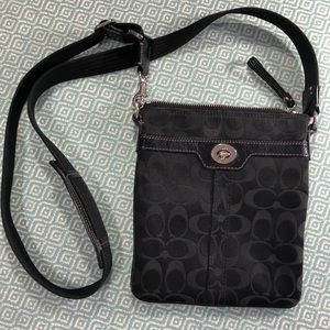 Coach C crossbody purse in black